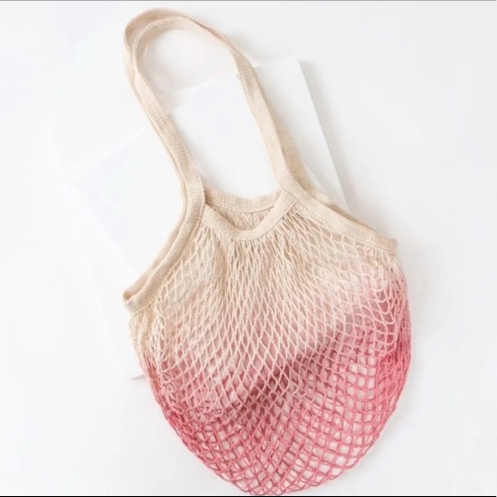 NEW Camp Collection Dip Dye Market Tote Pink Ombre